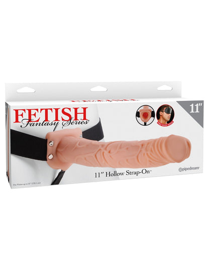 Fetish Fantasy Series 11 Inch Hollow Strap-on - Flesh PD3375-21