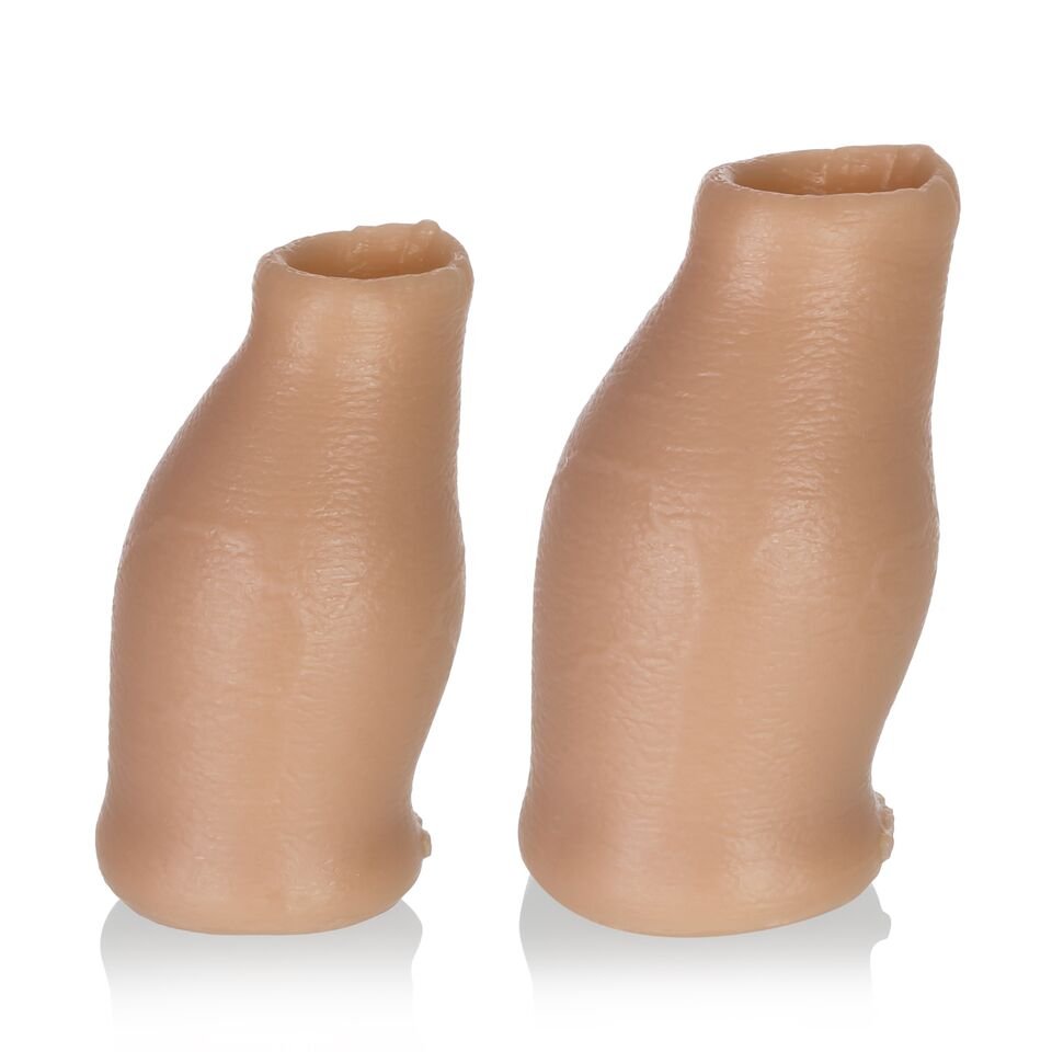 Hood Moreskin Silicone Faux Foreskin - Light Tone - Medium/large OX-1353-LXL-L