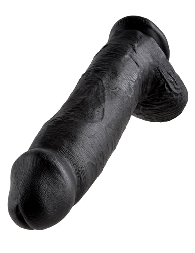 King Cock 12 Inch Cock With Balls - Black PD5511-23