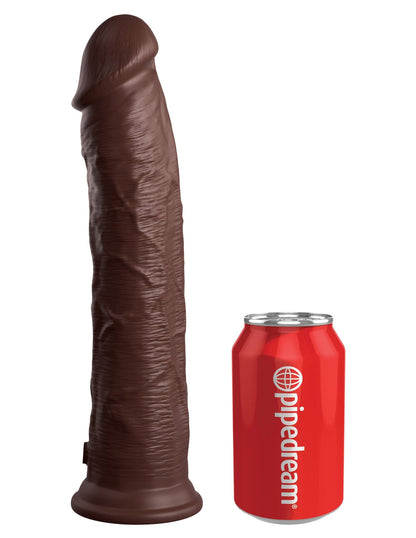 King Cock Elite 11 Inch Silicone Dual Density Cock - Brown PD5775-29