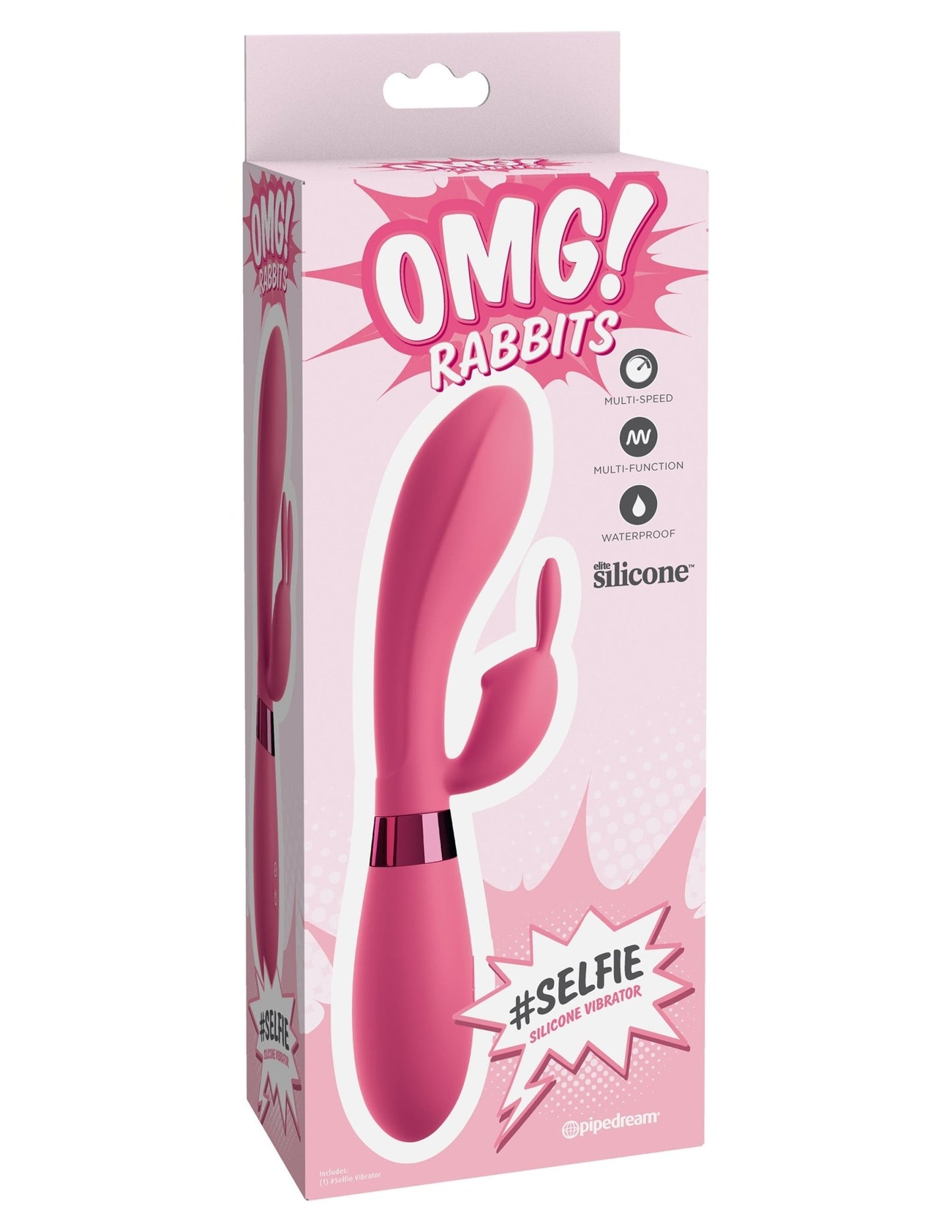 Omg! Rabbits Selfie Silicone Vibrator PD1782-00