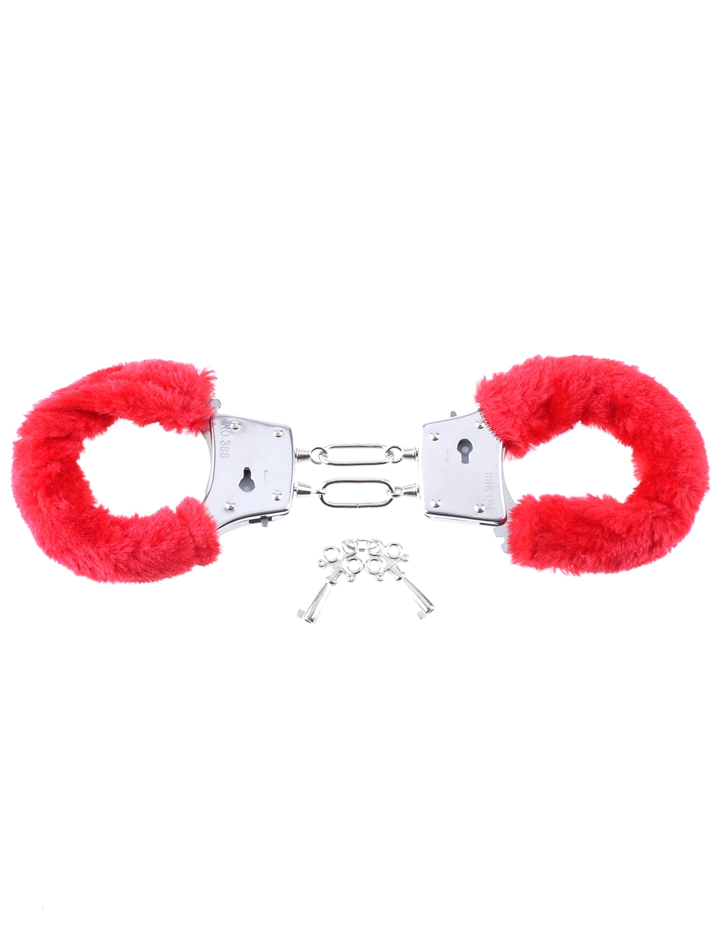 Fetish Fantasy Series Beginner's Furry Cuffs - Red PD3800-15