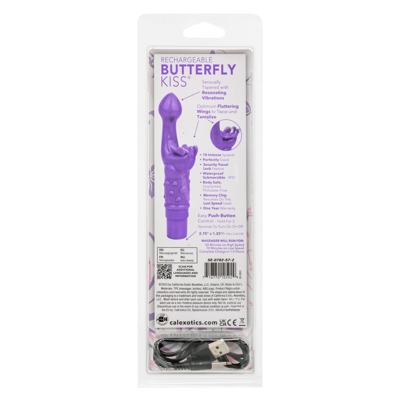 Rechargeable Butterfly Kiss - Purple SE0782572