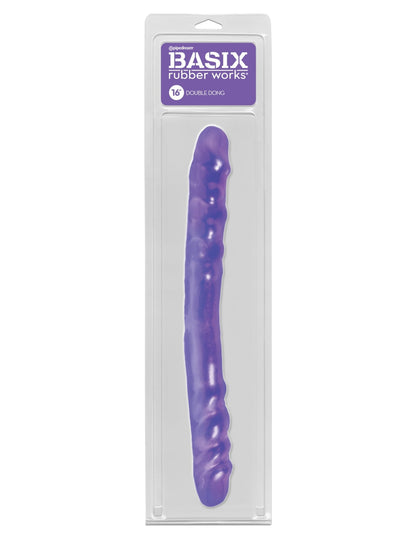 Basix Rubber Works 16 Inch Double Dong - Purple PD4300-12