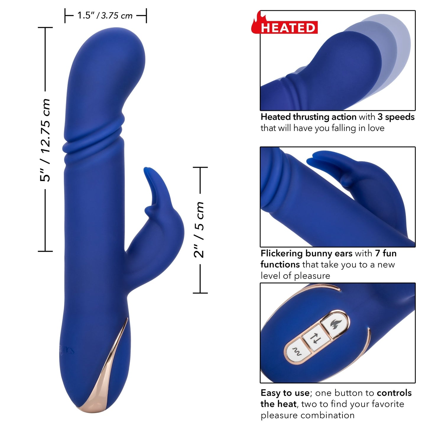 Jack Rabbit Signature Heated Silicone Thrusting G Rabbit SE0609603