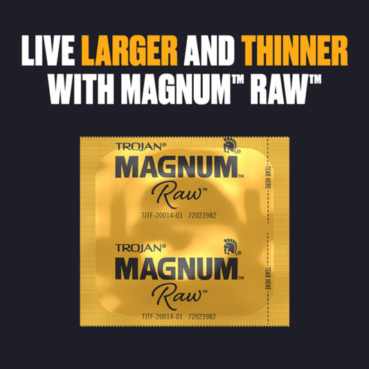 Trojan Magnum Raw 3 Ct Condoms PM20016