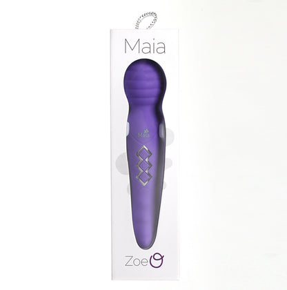 Zoe Twisty Dual Vibrating Pleasure Wand - Purple MTAV-302