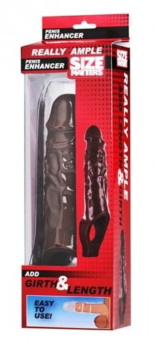 Really Ample Penis Enhancer Sheath - Brown SM-AE519