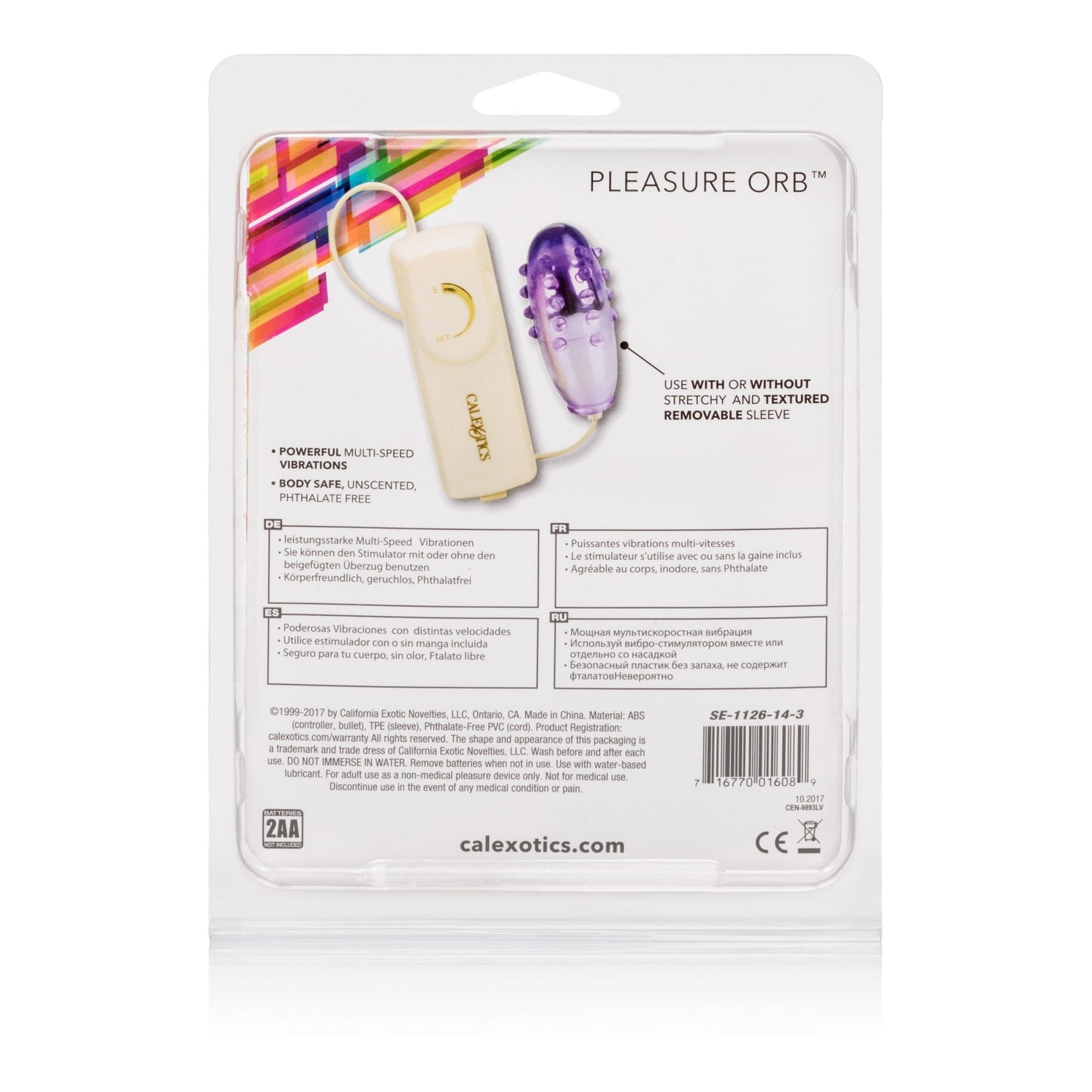 Pleasure Orb Vibrating Egg - Purple SE1126143