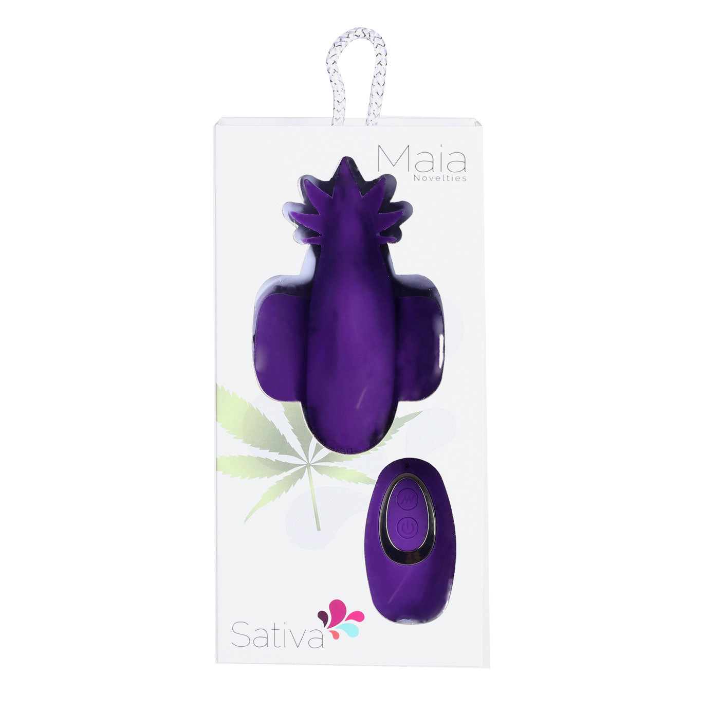 Sativa 10-Function Remote Control Panty Vibrator - 420 Series - Purple MTMA2003-LF