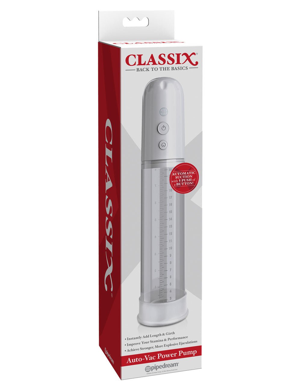 Classix Auto-Vac Power Pump - White PD1995-19