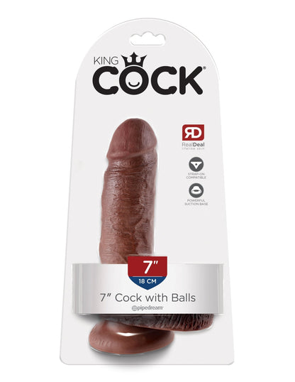 King Cock 7-Inch Cock Brown PD5506-29