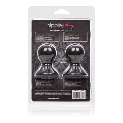 Nipple Play Silicone Pro Nipple Suckers - Black SE2644702