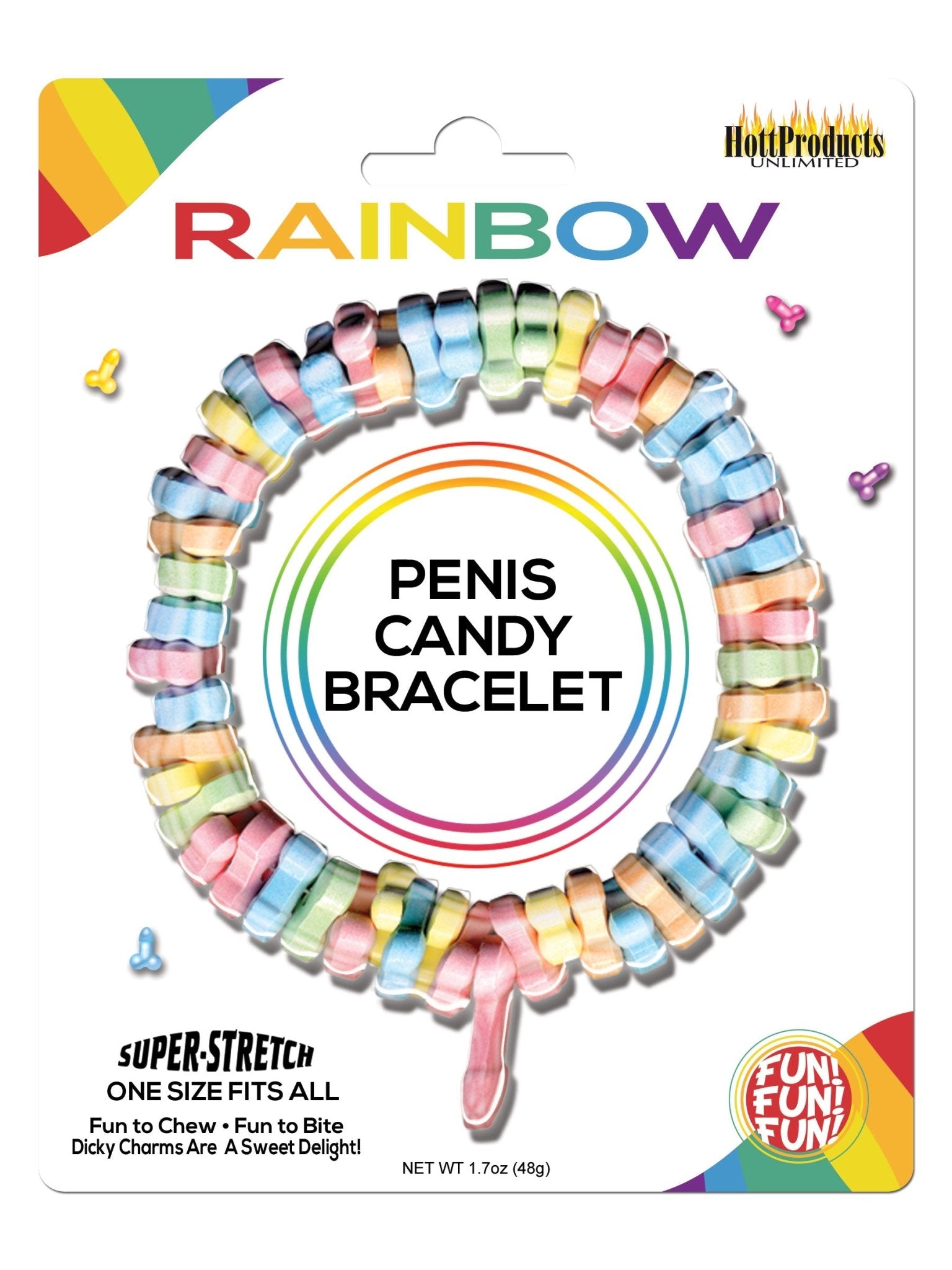 Rainbow Penis Candy Bracelet HTP2158