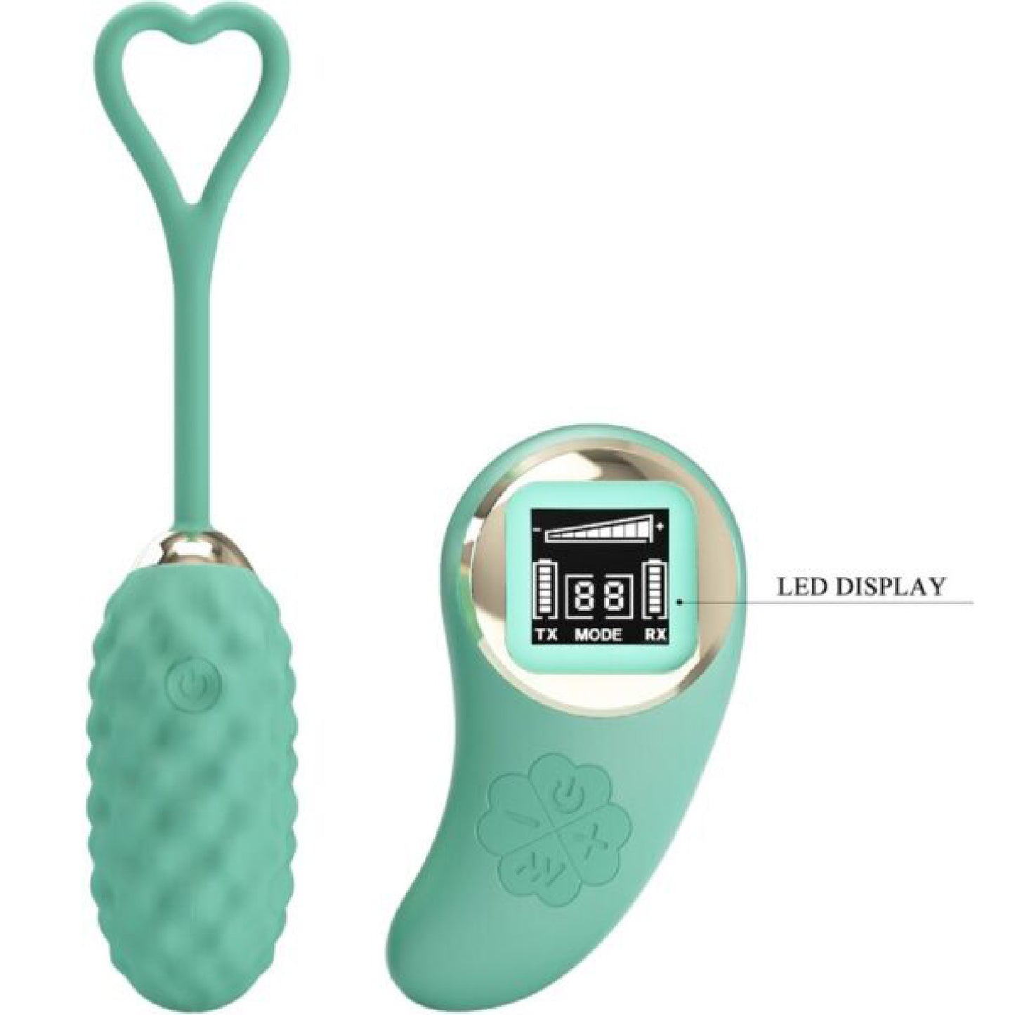 Vivian Remote Control Vibrating Egg - Turquoise BI-300027WLED1