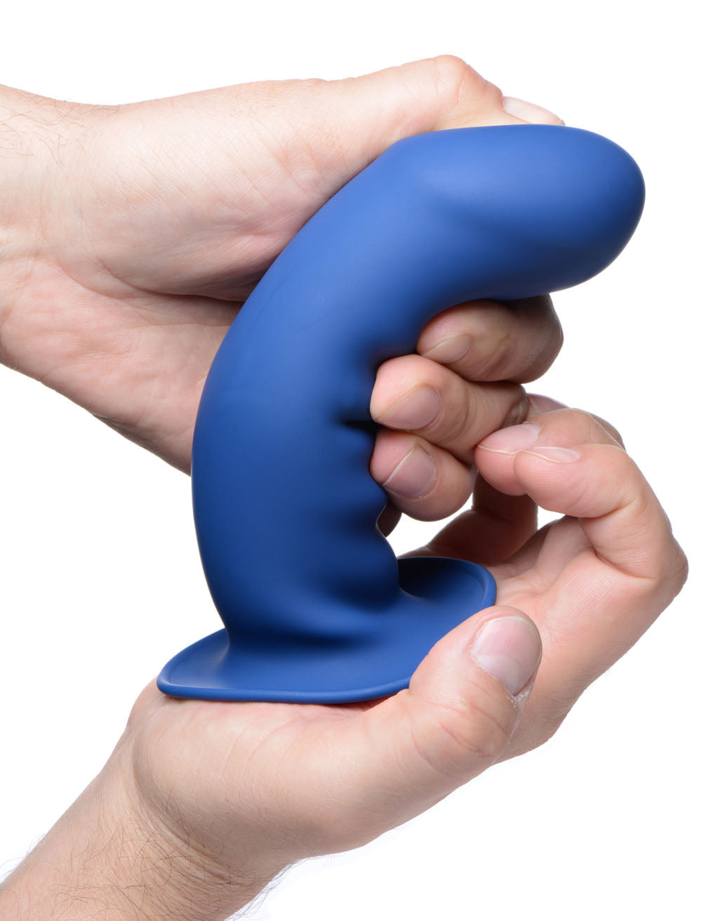 Squeezable Thick Phallic Dildo - Blue SQ-AG473-BLU