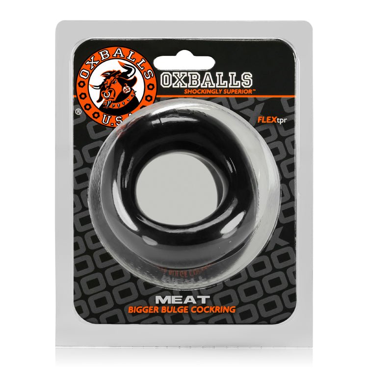 Meat Bigger Bulge Cockring - Black OX-3019-BLK