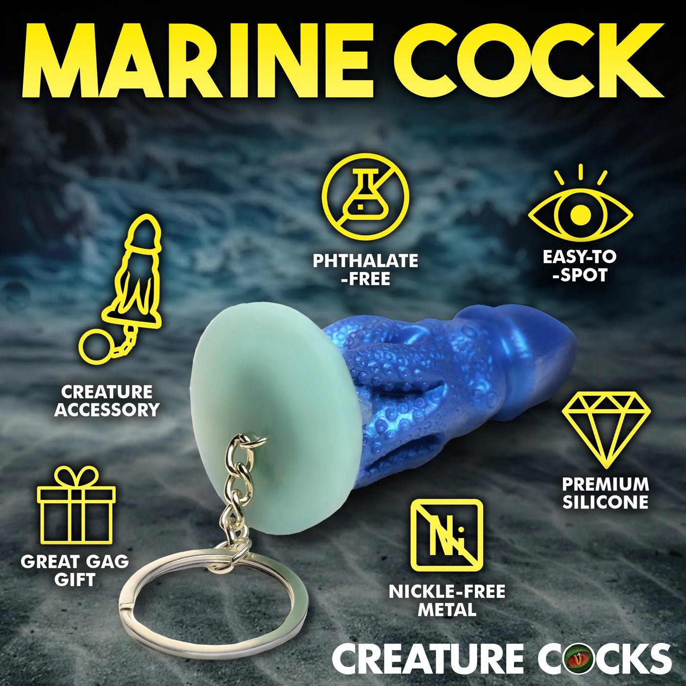 Cocktopus Keychain - Blue CC-AH427