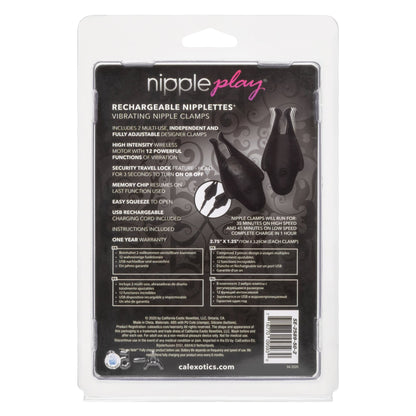 Nipple Play Rechargeable Nipplettes - Black SE2589502