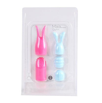 Quinn 5 Piece Silicone Attachments - Pink/blue MTMA336