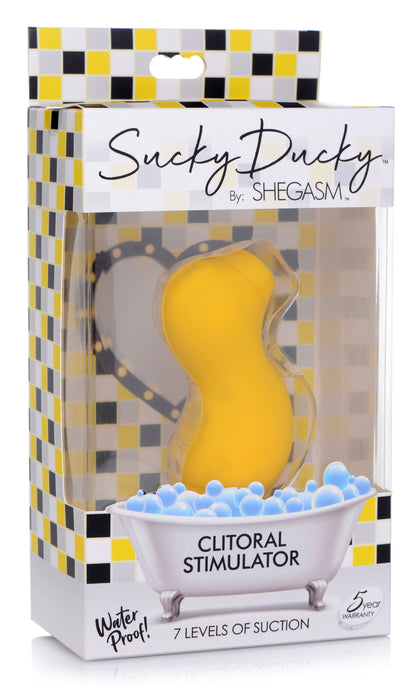 Sucky Ducky Silicone Clitoral Stimulator - Yellow INM-AG685YLW