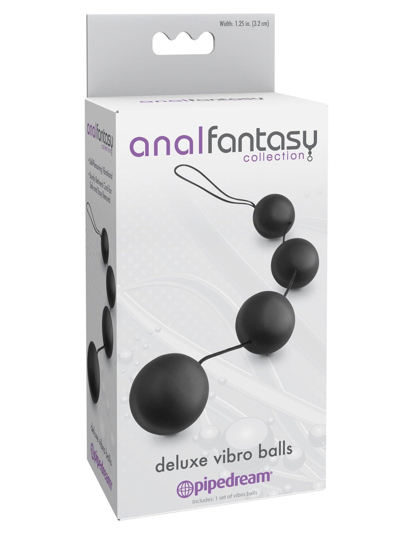 Anal Fantasy Collection Deluxe Vibro Balls - Black PD4642-23