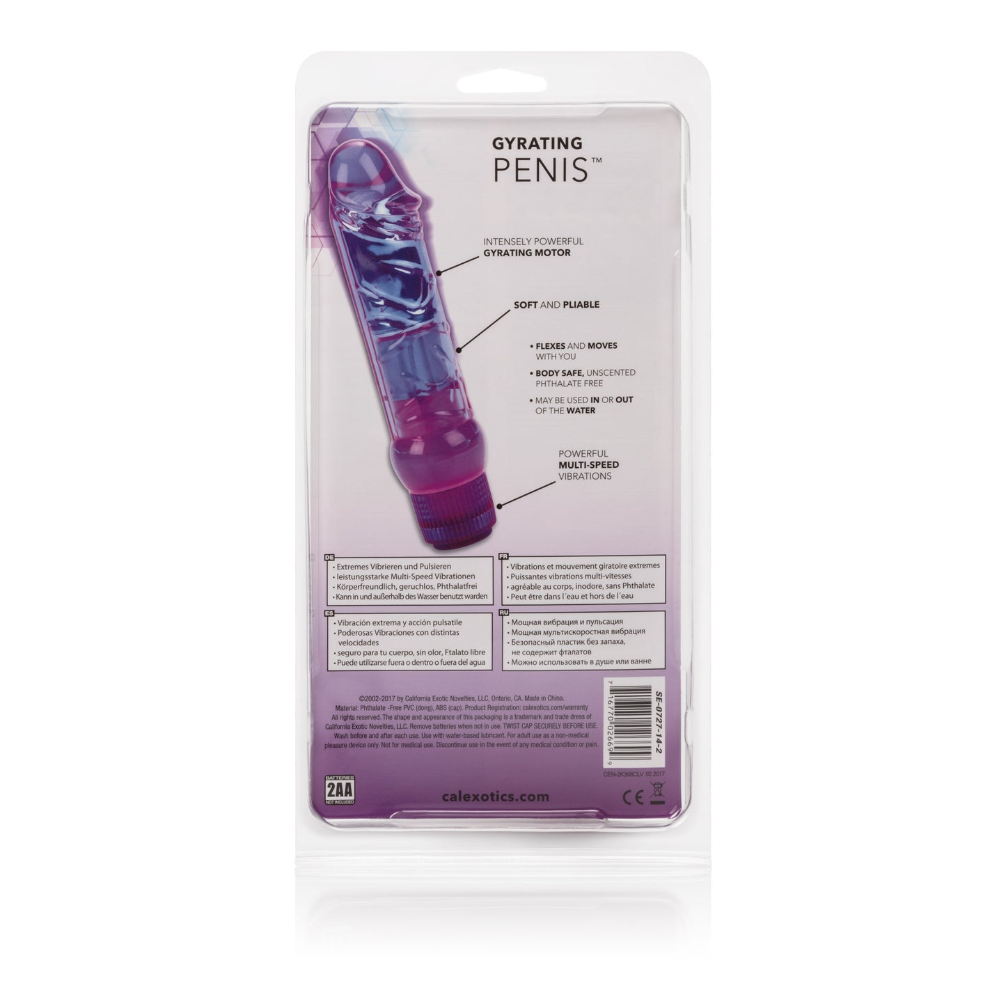 Waterproof Crystalessence Gyrating Penis SE0727142