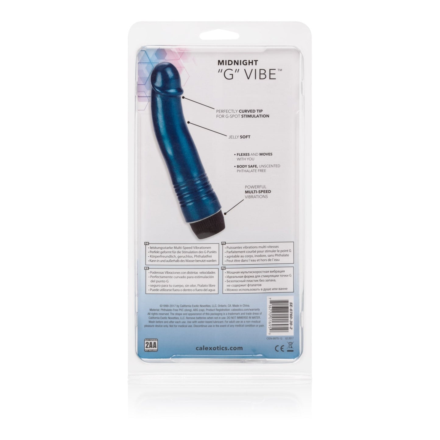 Midnight G Spot Vibrator 6.75 Inches SE0760302