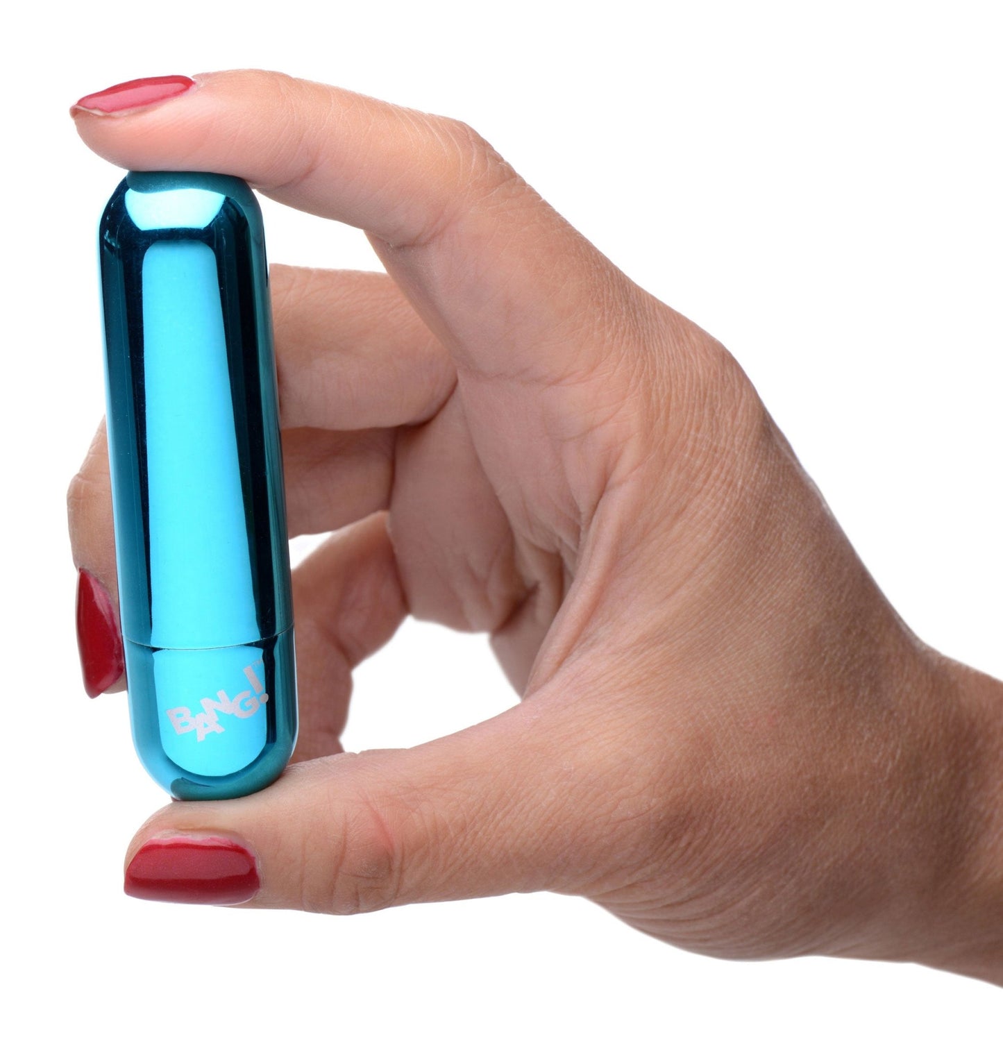 10x Rechargeable Vibrating Metallic Bullet - Blue BNG-AG656-BLU