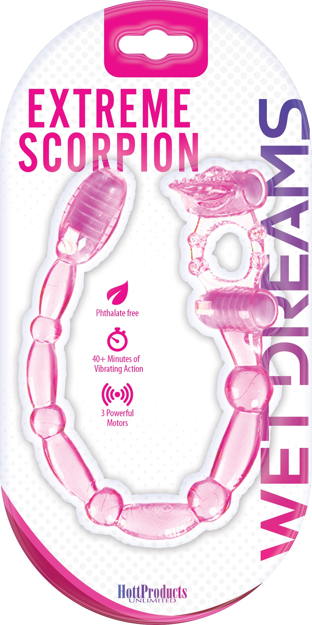 Super Xtreme Vibe Scorpion With Dual Stinger Anal Vibe - Magenta HTP2298