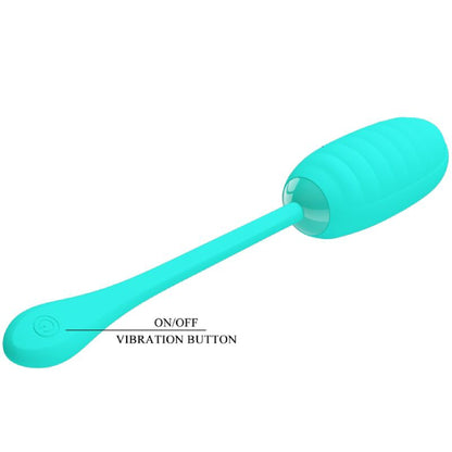 Kirk Rechargeable Vibrating Egg - Turquoise BI-014654-4