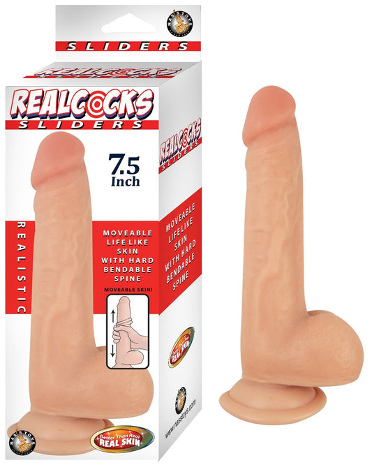 Realcocks Sliders - 7.5 Inch - Flesh NW2878