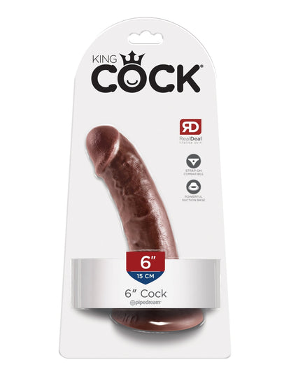 King Cock 6-Inch Cock - Brown PD5501-29