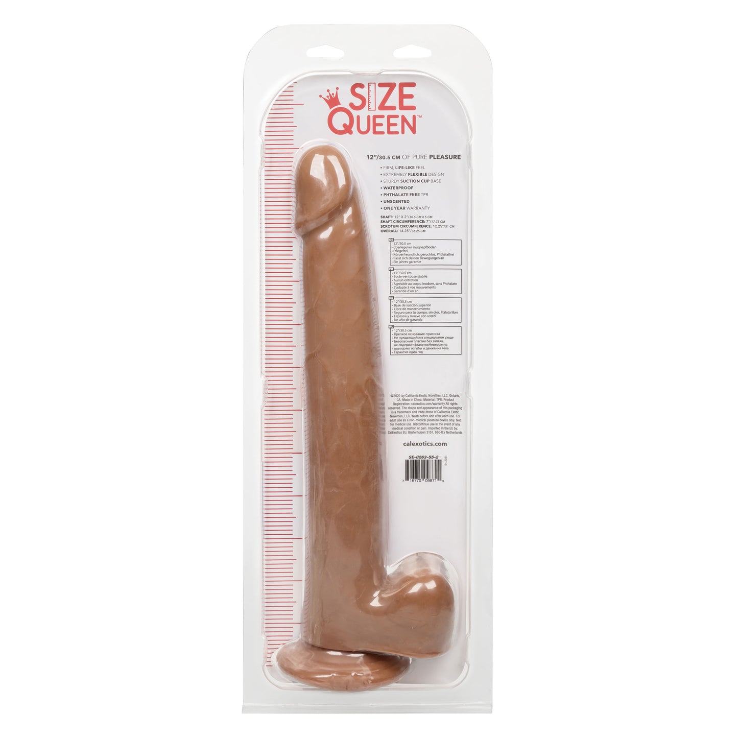 Size Queen 12 inch/30.5 Cm - Brown SE0263552