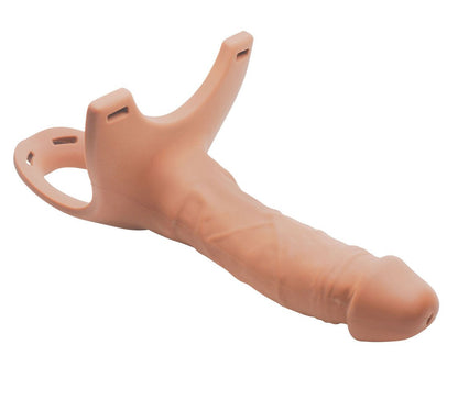 Hollow Silicone Dildo Strap-on - Flesh SM-AG365-FLSH