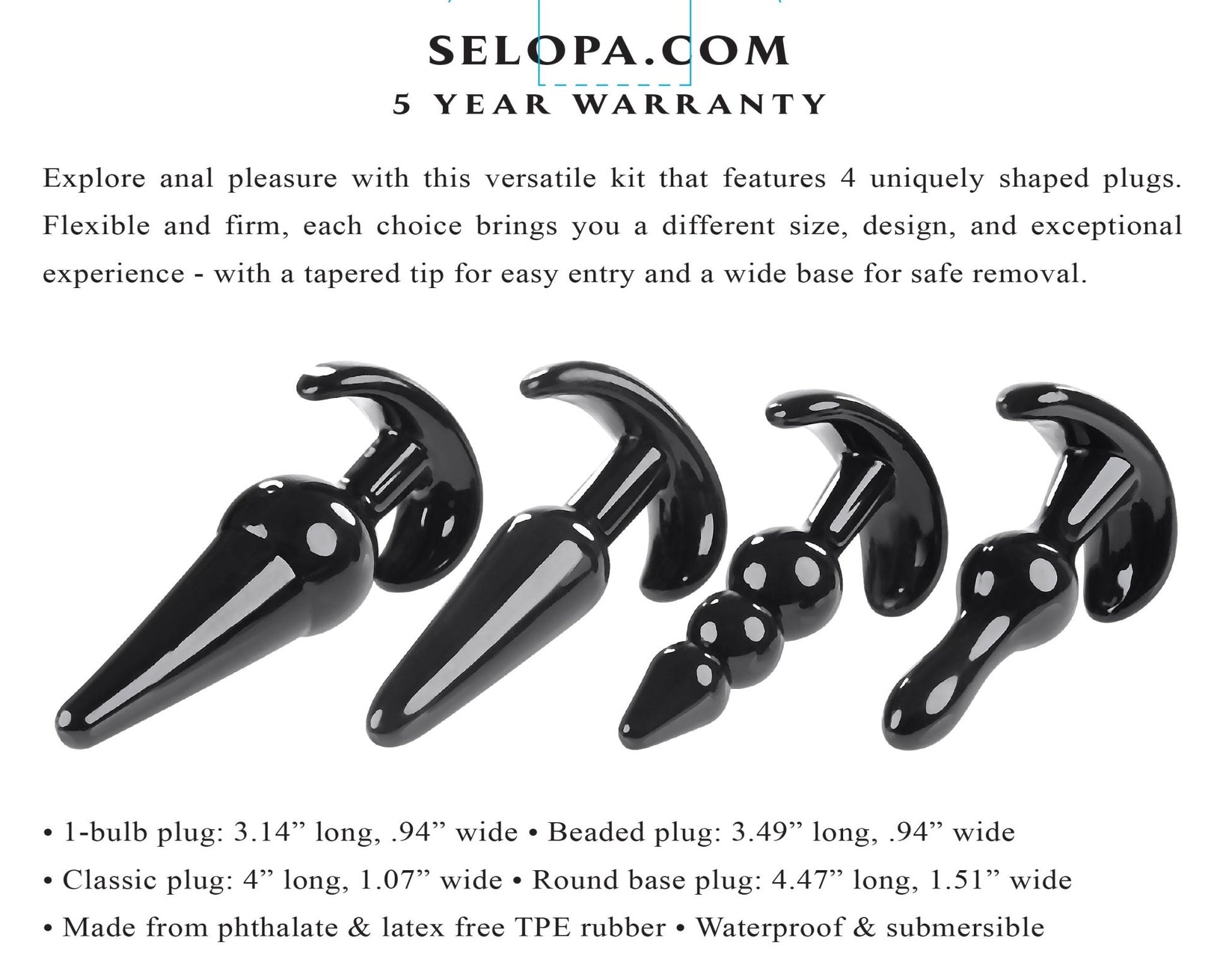 Intro to Plugs - Black SL-BP-3526-2