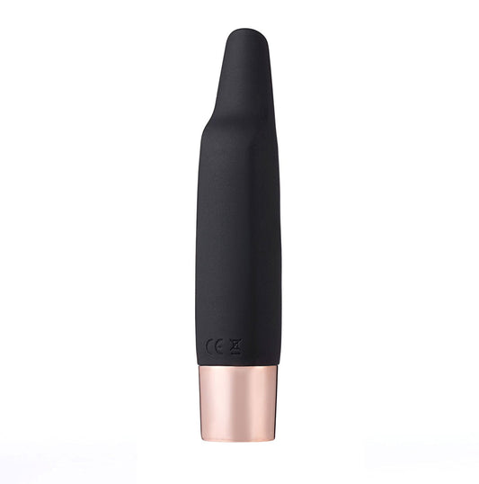 Aspen 15-Function Rechargeable Wireless Flickering Tip Vibrator - Black MTMA2104