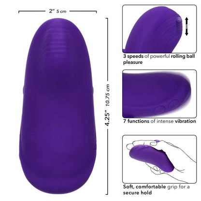 Envy Handheld Rolling Ball Massager - Purple SE0012053