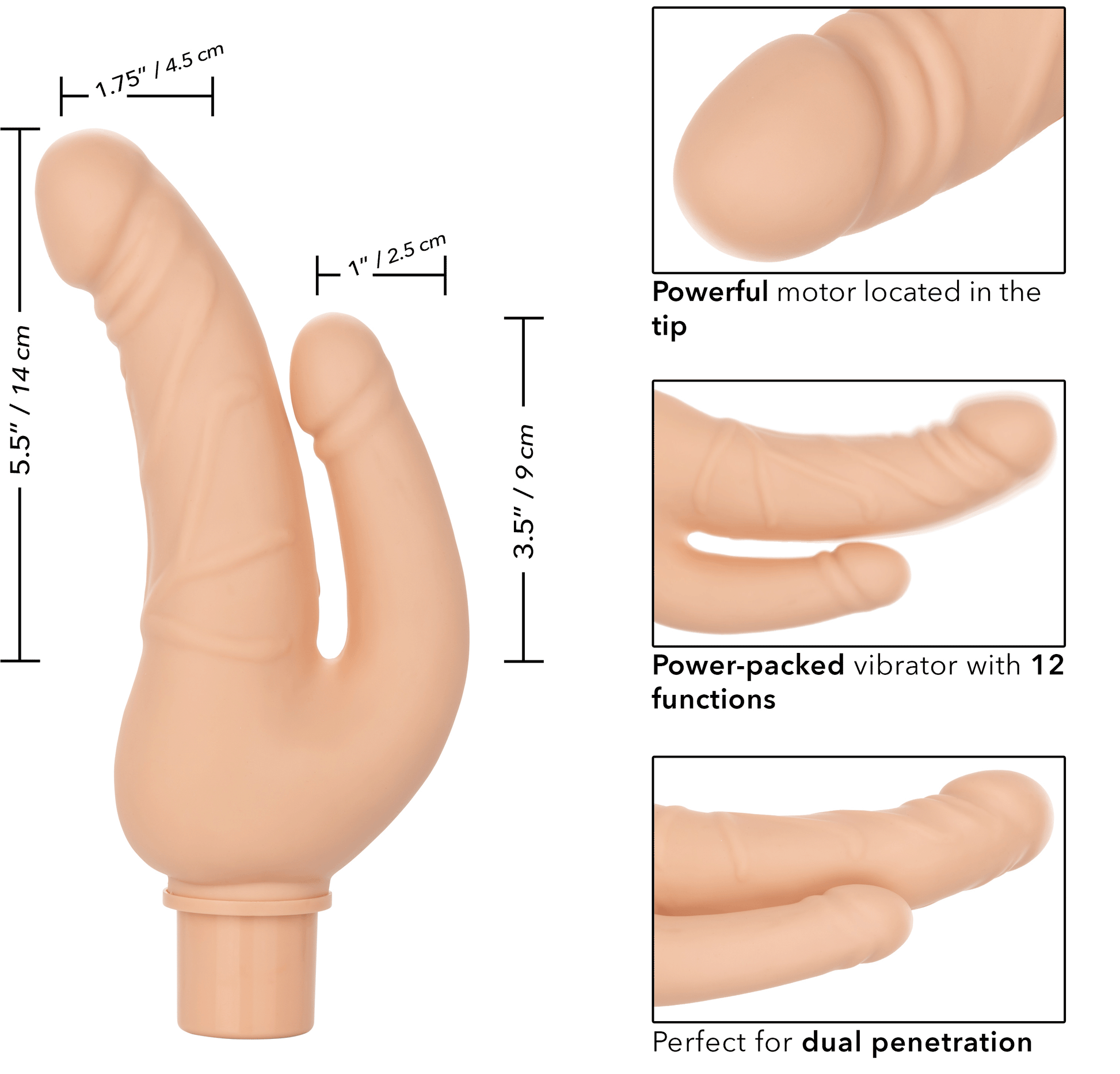 Rechargeable Power Stud Over and Under - Ivory SE0842453