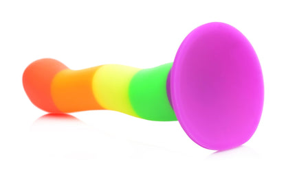 Proud Rainbow Silicone Dildo With Harness SU-AG245