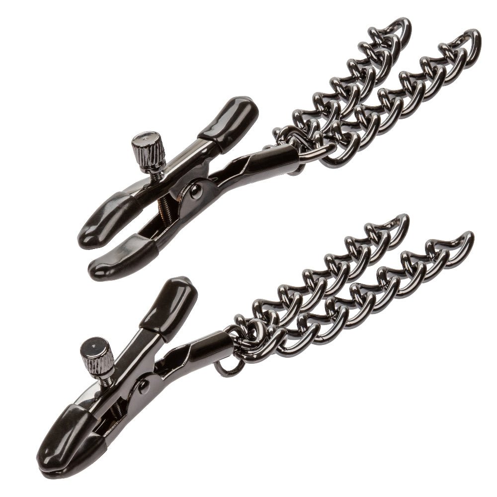 Euphoria Collection Chain Nipple Clamps - Black SE3100072