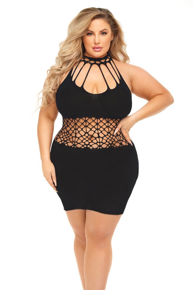 Rich B Phase Dress - Queen Size - Black PKL-25123XBLKQ