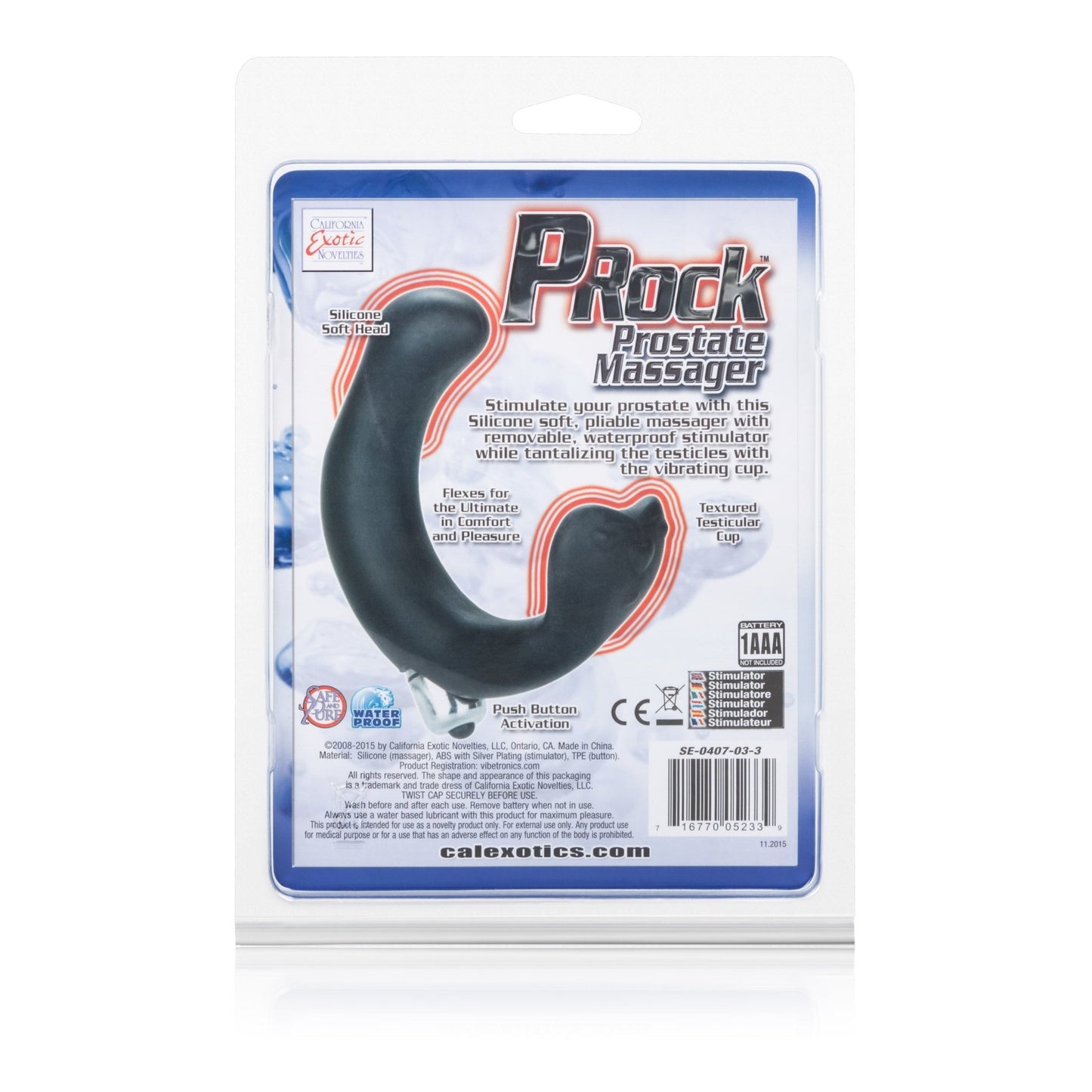 Dr. Joel Kaplan P-Rock Prostate Massager - Black SE0407033