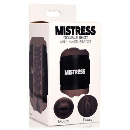 Mistress Double Shot Mouth and Pussy Stroker - Dark CN-07-0586-11