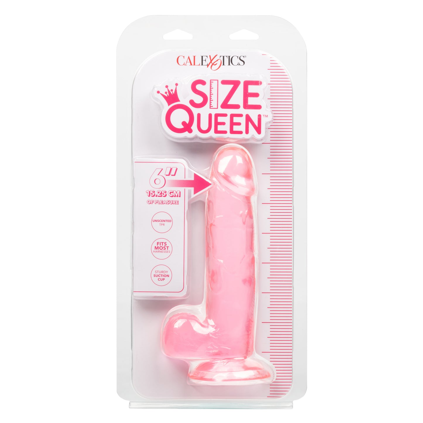 Size Queen 6 inch/15.25 Cm - Pink SE0260052