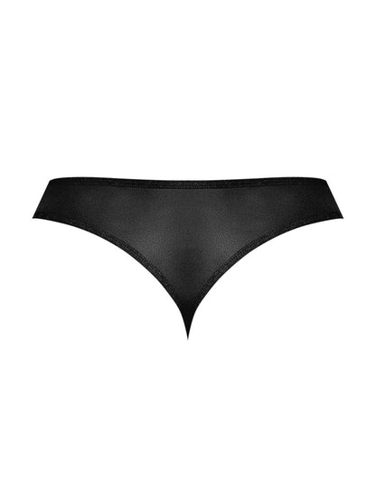 Sassy Lace - Open Ring Thong - Large/x-Large - Black MP-409280BKLXL