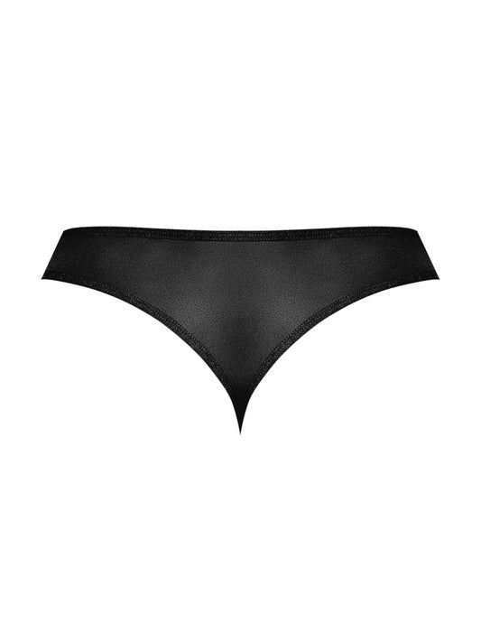 Sassy Lace - Open Ring Thong - Large/x-Large - Black MP-409280BKLXL