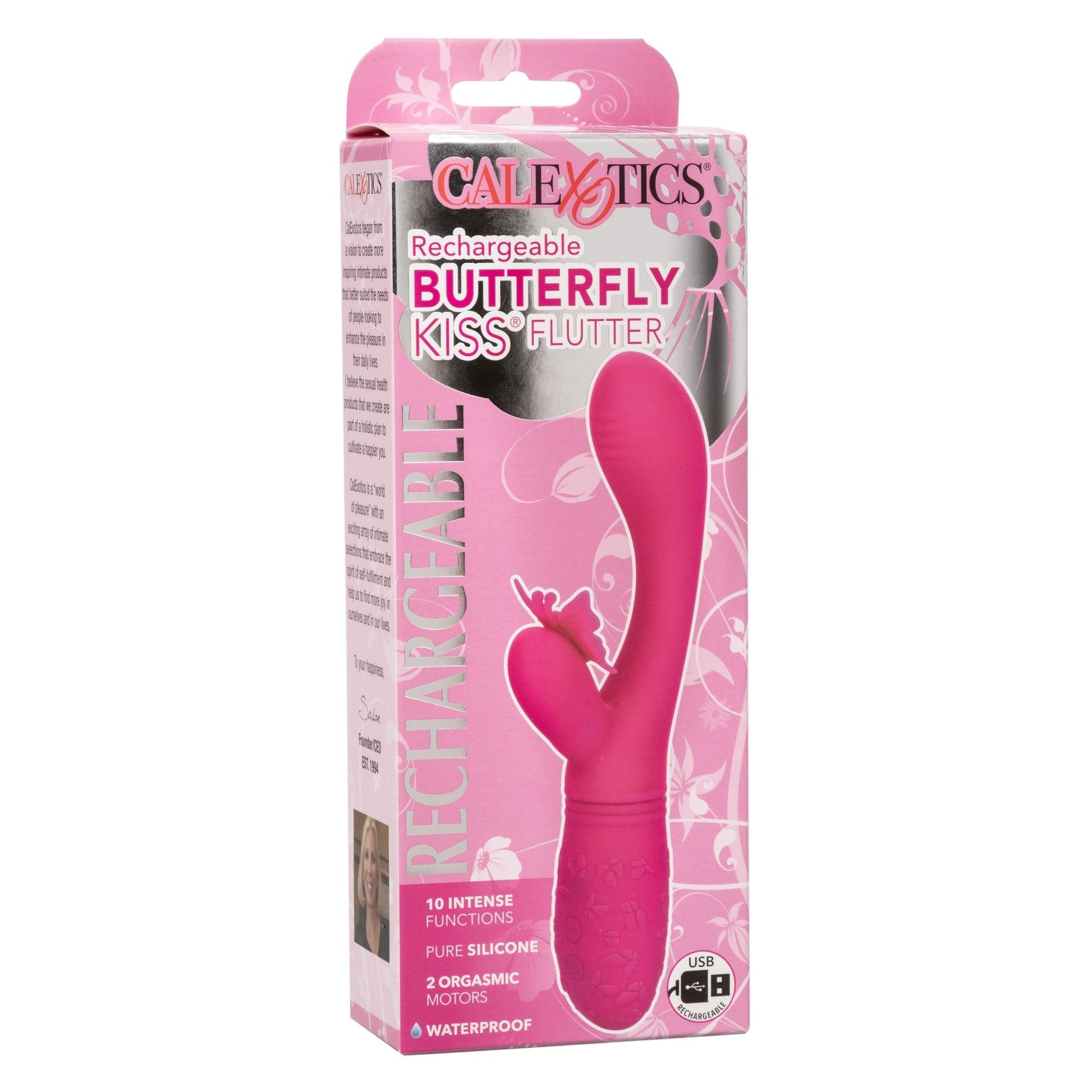 Rechargeable Butterfly Kiss Flutter - Pink SE0783403