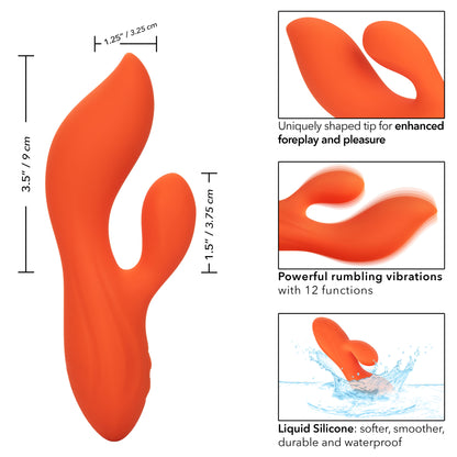 Stella Liquid Silicone Dual Teaser - Orange SE4368303