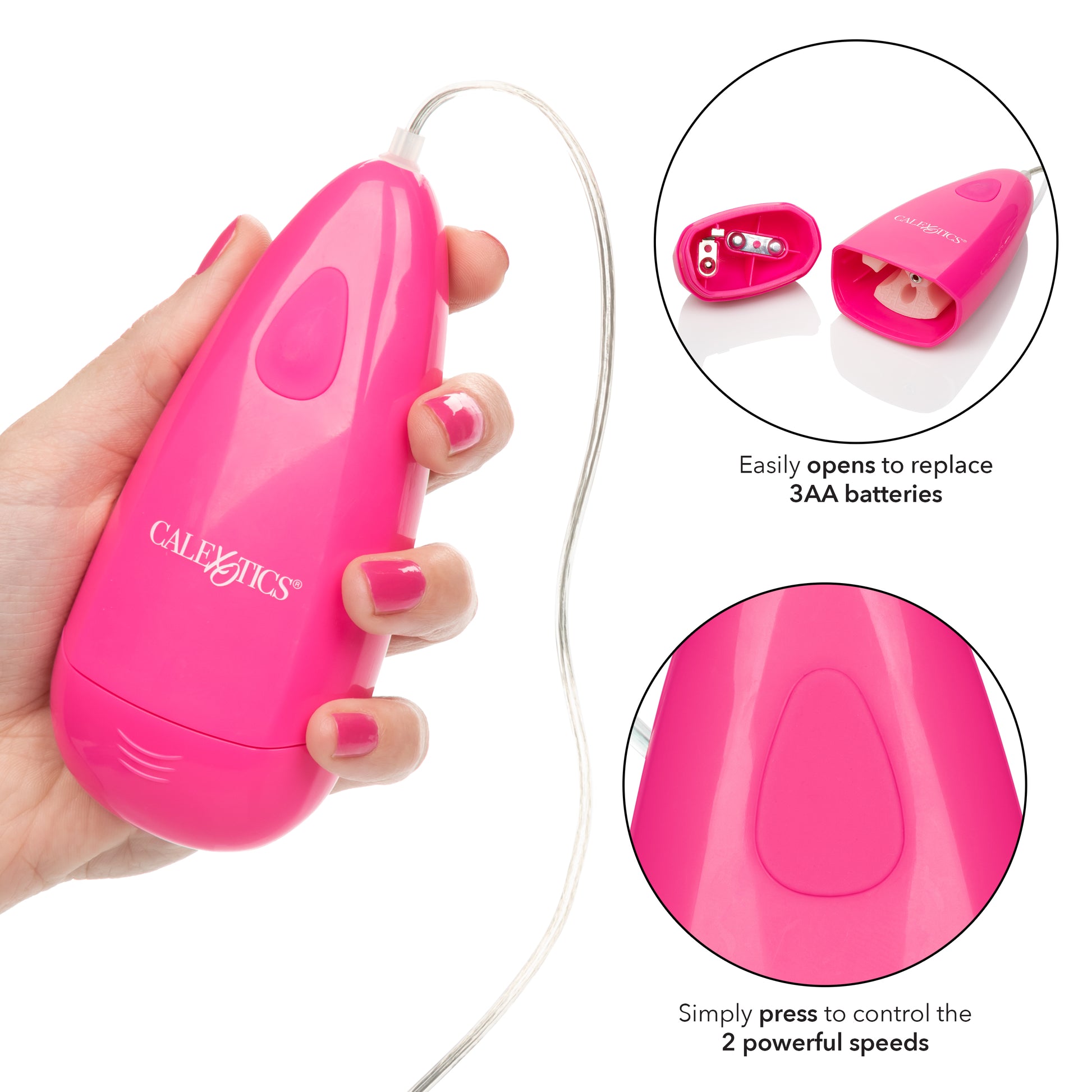 Waterproof Gyrating Bullet - Pink SE1150052